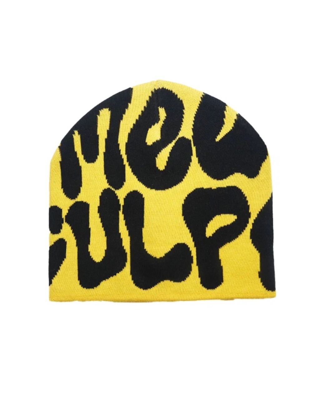 Meaculpa Yellow & Black beanie